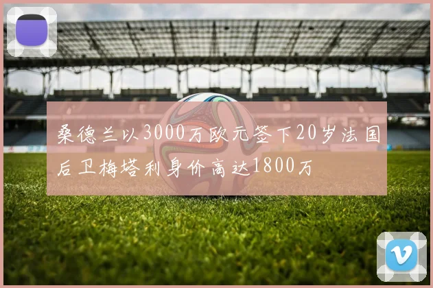 桑德兰以3000万欧元签下20岁法国后卫梅塔利身价高达1800万